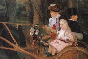 Mary Cassatt, The woman and the child are driving the carriage